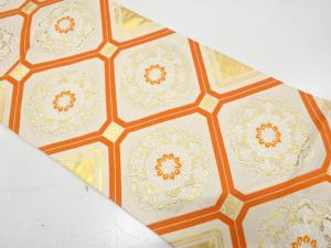 花蜀江模様織り出し　袋帯